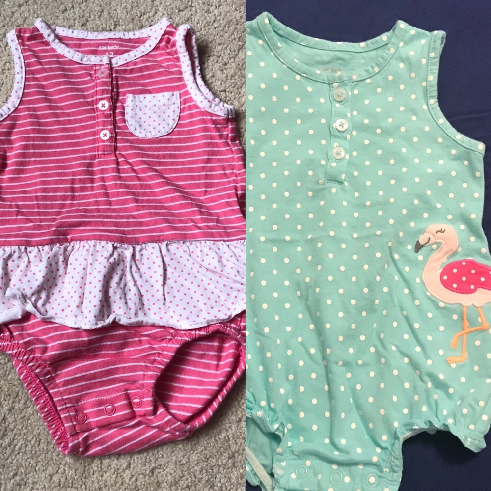 Set of 2 Carter’s rompers